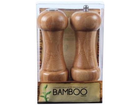 Conjunto Moedor Pimenta e Saleiro Bamboo - Mor Imagem de Conjunto Moedor Pimenta e Saleiro Bamboo - Mor