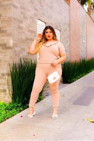 Conjunto moletinho feminino plus size 2025