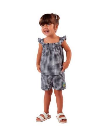 Conjunto longo infantil xadrez vichy multicor, Carter's