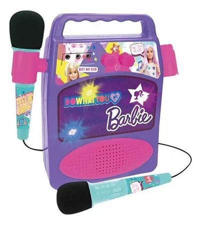 Imagem de Conjunto Musical Barbie Meu Primeiro Karaokê Microfone Fun