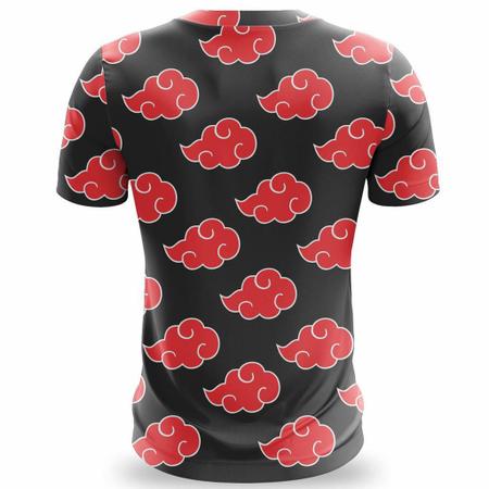 Camiseta Camisa Naruto Akatsuki Nuvem Anime Mangá Branca