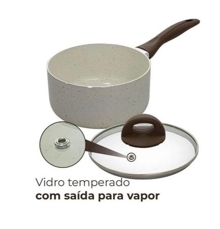 Conjunto De Panelas 8 Peças Vanilla Ceramic Life Smart Plus - Brinox - Jogo  de Panelas - Magazine Luiza