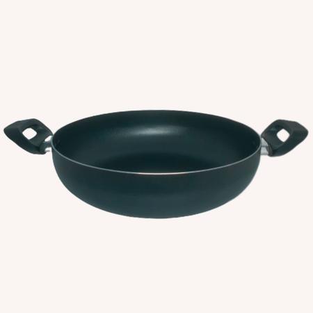 Imagem de Conjunto Panelas Wok Antiaderente Frigideira Com Tampa de Vidro 24 e 28 cm