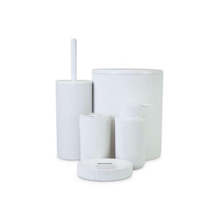Conjunto Para Banheiro Lavabo Luxo 5Pçs Mood Branco Nobre Imagem de Conjunto Para Banheiro Lavabo Luxo 5Pçs Mood Branco Nobre