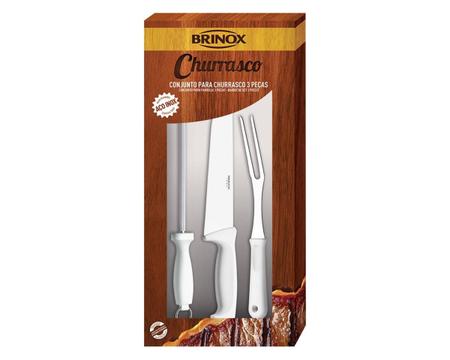 Imagem de Conjunto para Churrasco Brinox Precision 3 Peças