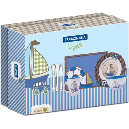 Conjunto Para Refeições Infantil Tramontina Le Petit 7 Peças Imagem de Conjunto Para Refeições Infantil Tramontina Le Petit 7 Peças