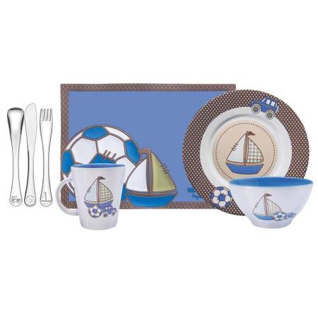 Conjunto Para Refeições Infantil Tramontina Le Petit 7 Peças Imagem de Conjunto Para Refeições Infantil Tramontina Le Petit 7 Peças