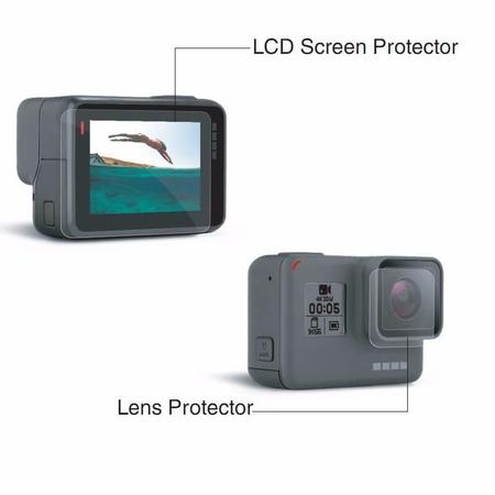 Imagem de Conjunto Películas PET Para Lente e Tela Lcd GoPro Hero 5 6 7 Black