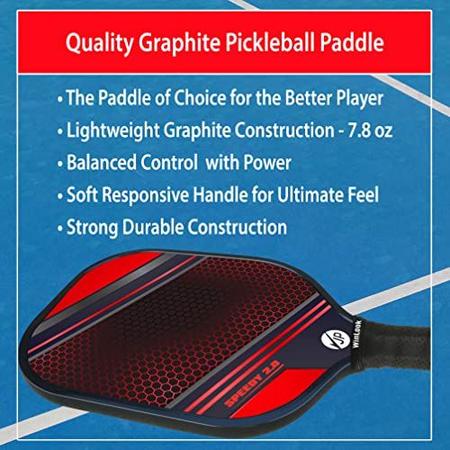 Imagem de Conjunto Pickleball JP WinLook Premium - Palhetas Grafite Mulheres/Homens, Bolas, Bolsa