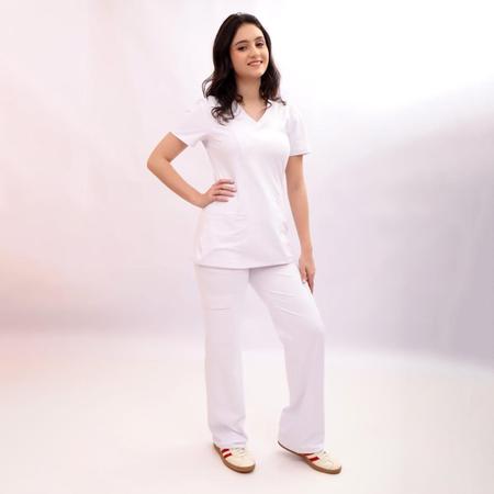 Imagem de Conjunto Pijama Cirurgico Scrub Verona Branco