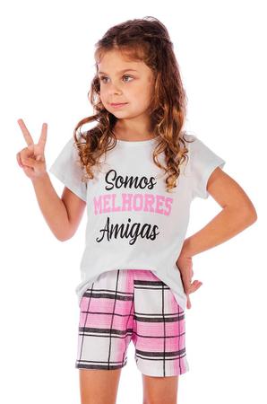 Pijama Xadrez Rosa – Margata