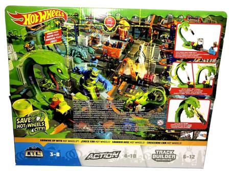 Pista Hot Wheels Ataque Tóxico Da Serpente Gtt93 - Mattel