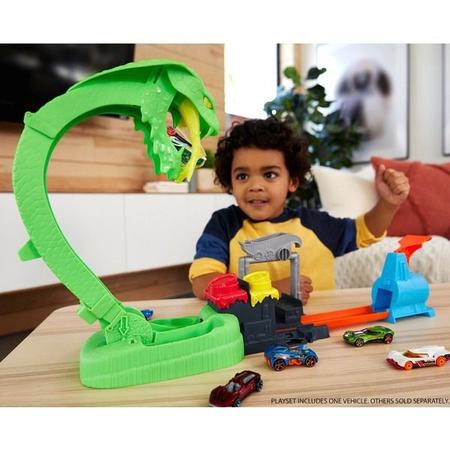 Pista Hot Wheels City Ataque Tóxico Da Cobra Serpente Slime