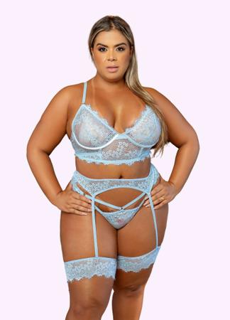 Imagem de Conjunto Plus Size Cinta Liga Sou Toda Sua