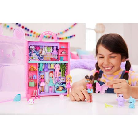 Conjunto Boneca E Acessórios - Polly Pocket - Armário Fashion