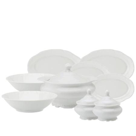 Imagem de Conjunto Porcelana 9 peças Schmidt - Travessas, Saladeiras