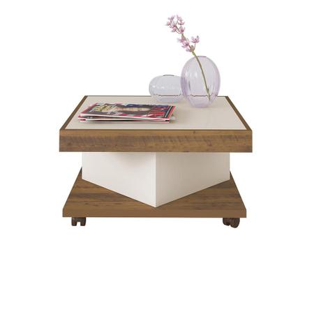 Conjunto Rack e Mesa de Centro Mackay Pinho Off White - CasaH Imagem de Conjunto Rack e Mesa de Centro Mackay Pinho Off White