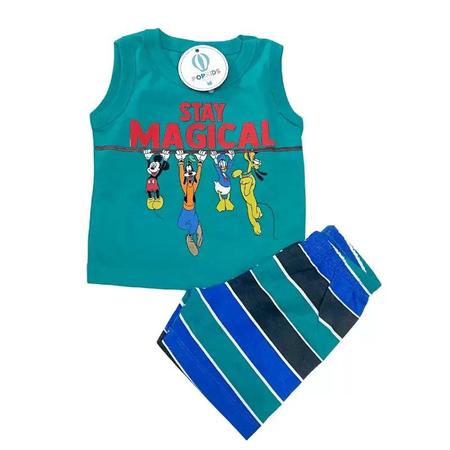 Conjunto Regata Disney Baby c/ shorts Tam. M - Brandili Imagem de Conjunto Regata Disney Baby c/ shorts Tam. M