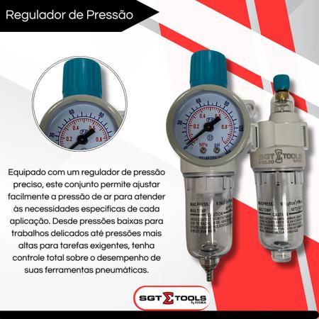 Imagem de Conjunto Regulador Lubrifil 1/4 Profissional Frl00 - Sigma