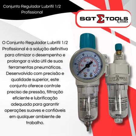 Imagem de Conjunto Regulador Lubrifil 1/4 Profissional Frl00 - Sigma