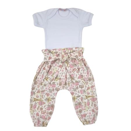 Calça clochard com body 2025