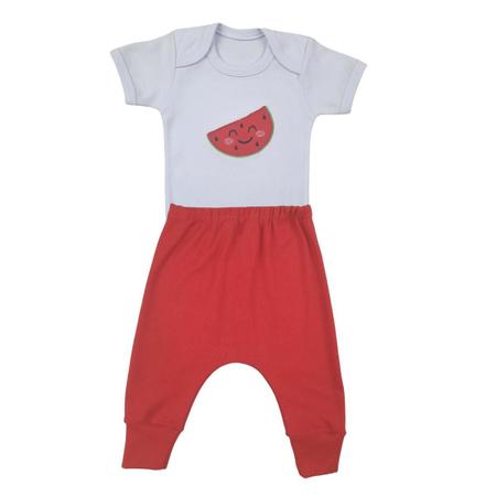 Conjunto Roupa Bebê Menina Body Fruta Melancia e Calça Mijão Culote  Temático Infantil - Semprebebê - Conjuntos de Bebês - Magazine Luiza