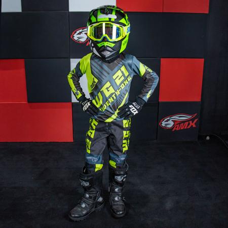 Conjunto Roupa Infantil Amx Prime Moto Camisa Calça Cross Trilha -  Conjuntos e Macacão para Moto - Magazine Luiza