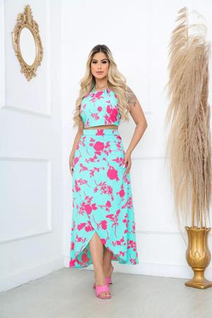 Saia Plus Size Envelope Rosa Pink - Moda Modesta - Dea Dress - Saia Plus  Size Feminina - Magazine Luiza