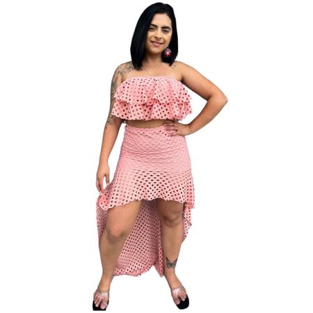 Saia godê com cropped sales