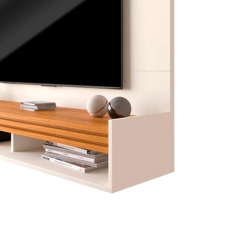 Imagem de Conjunto Sala de Estar Painel Home 136cm e Buffet Ripado