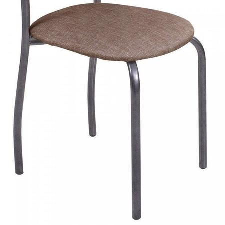Imagem de Conjunto Sala de Jantar Espanha com 4 Cadeiras em Aço Tampo de BP Melamínico Mais Decor