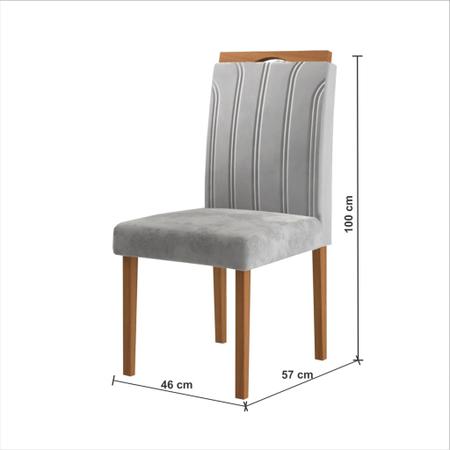 Conjunto Sala de Jantar Mesa Aracaju 90cm Tampo Redondo Vidro/MDF com 4  Cadeiras 03 com Puxador Madenova Móveis - Tudo De Móveis - Compre Direto  das Fábricas