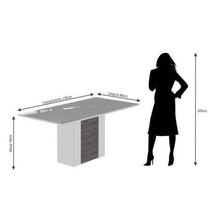 Imagem de Conjunto Sala de Jantar Mesa Rafaela Retângular 4 Cadeiras Milena Cimol