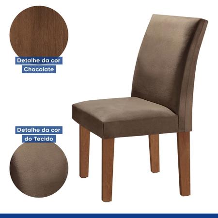 Conjunto Sala de Jantar Mesa Tampo MDF/Vidro e 4 Cadeiras Espanha Yescasa -  Conjunto Sala de Jantar - Magazine Luiza