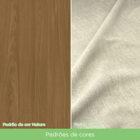 Imagem de Conjunto Sala de Jantar Tampo MDF com Vidro Canto Arredondado 160 cm e 06 Cadeiras Kesha Casa 812