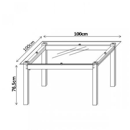 Imagem de Conjunto Sala de Jantar Tokio Mesa 4 Cadeiras