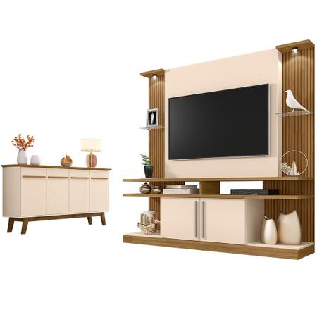 Imagem de Conjunto Sala Home York Led TV 55 Pol. Buffet Opala