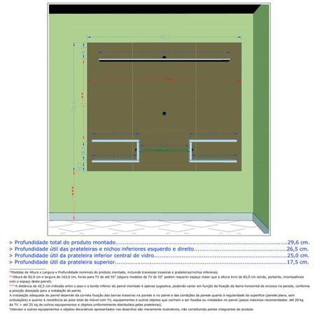 Imagem de Conjunto Sala Painel Atlas TV 55 Pol. Buffet Opala