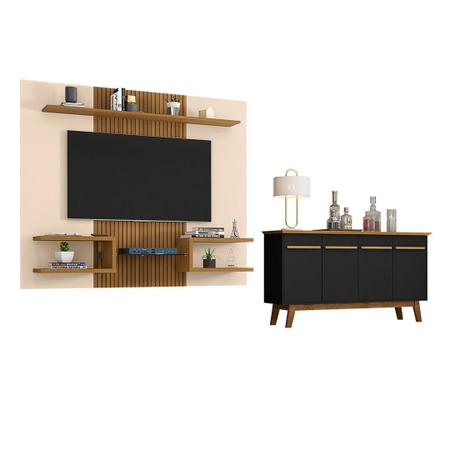 Imagem de Conjunto Sala Painel Atlas TV 55 Pol. Buffet Opala