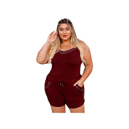 Conjunto Shorts Blusa Com Brilho Delic Natal Ano Novo CA La