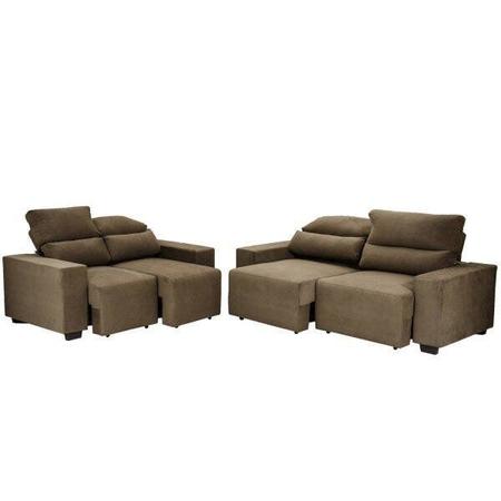 Imagem de Conjunto Sofá 2 e 3 Lugares Spassus Suede Animale 110005 Umaflex