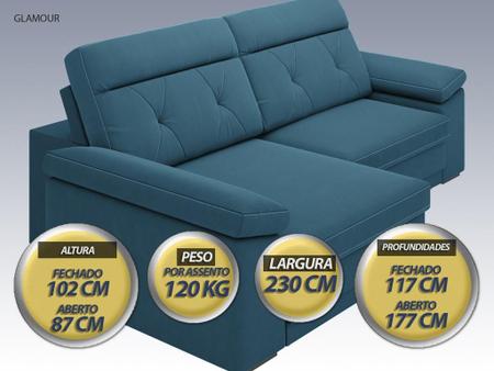 Imagem de Conjunto Sofas 3 E 2 Lugares Net Cosmos Preto