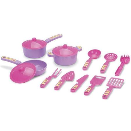 Kit Cozinha Infantil - Sweet Fantasy - Jogo de Panelinhas e