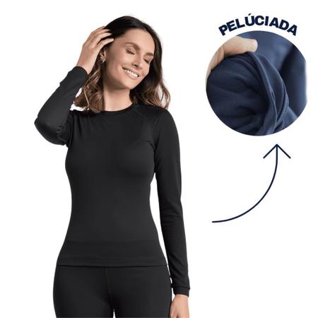 Conjunto Térmico Feminino Blusa + Calça Térmica Camisa Segunda Pele Roupa  De Frio - Bogu - Conjunto de Roupa Feminina - Magazine Luiza