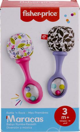 Conjunto Toy Fisher Price Baby Rattle n Rock Maracas de 2 ou mais de 3 meses