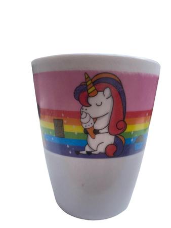 Imagem de Conjunto Unicornio 4 Peças, Pratos, Copo Talheres Nt