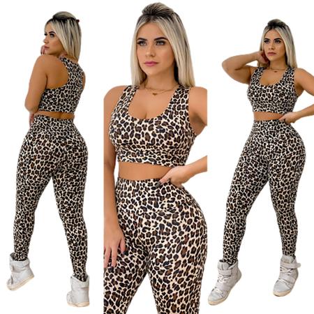 Roupa De Ginastica Feminino Academia Conjuntos Estampados- P ao GG -  Moderna Fit - Conjunto de Roupa Fitness - Magazine Luiza