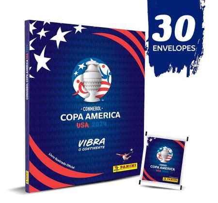 Imagem de CONMEBOL COPA AMÉRICA USA 2024 - Kit Box Premium Álbum Capa Dura + 30 Envelopes