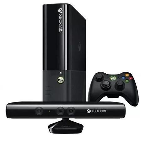 Imagem de Console 360 E 500gb + Kinect e 5 Jogos Standard Cor Preto