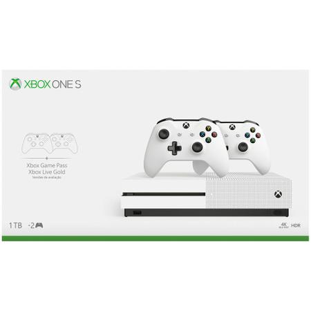 Xbox One S Com 2 Controle E Jogo Original Completo Promoção